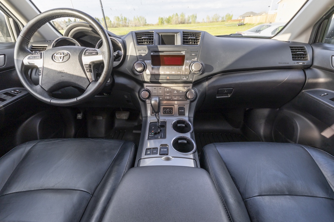Clean SUV cabin
