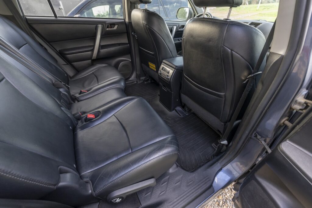 Clean SUV interior